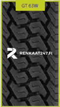 385/65R22,5 GT63W EU1 PINN. RENGAS M+S Trailer ON/OFF